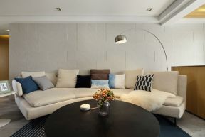 金地格林两居85平现代风格半圆形沙发小效果图片