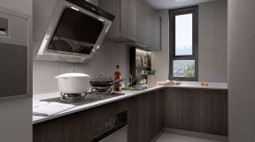 北京印象美式100平三居室厨房装修案例
