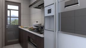 鑫源新都汇现代简约87平二居室厨房装修案例