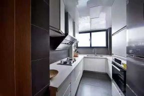 现代风格85平米三居室厨房装修效果图片大全