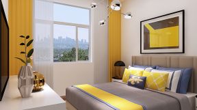 金隅香溪家园现代简约87.3平二居室卧室装修案例