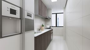 龙锦苑现代简约100平二居室厨房装修案例