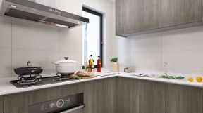 香溪家园现代简约125平三居室厨房装修案例