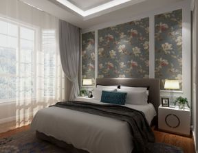 奥德紫荆城206㎡美式简约卧室装修效果图