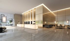 5000平现代风格高级酒店大厅地板装修设计效果图