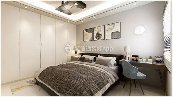 兴华家园现代简约110平二居室卧室装修案例