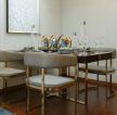 时尚混搭风格家庭餐厅桌椅装修布置效果图片2023