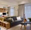 华威西里现代简约63平二居室客厅装修案例