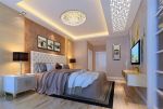 首创紫悦台现代简约121平三居室卧室装修案例