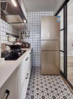 50平欧式风格两室一厅厨房地板砖装修图片