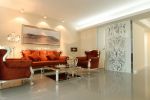 张江新区90平米现代简约三居沙发背景墙装修设计效果图