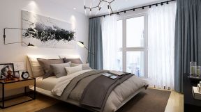 新悦家园北欧85平二居室卧室装修案例