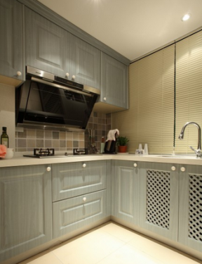 地中海风格65平两居室厨房装修效果图片大全