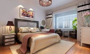 百子湾现代简约90平二居室卧室装修案例