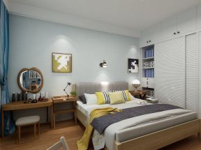 天籁中园74平现代简约风格卧室装修设计图