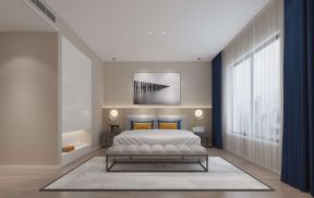 瑞仕花园177平现代风格家庭卧室床头灯设计图片