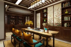 信德泰山御园260平米复式中式风格茶室设计图