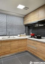 120平北欧风格厨房转角橱柜设计效果图欣赏