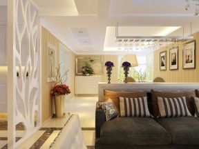 三居室100平米现代风格客厅沙发装修效果图片赏析