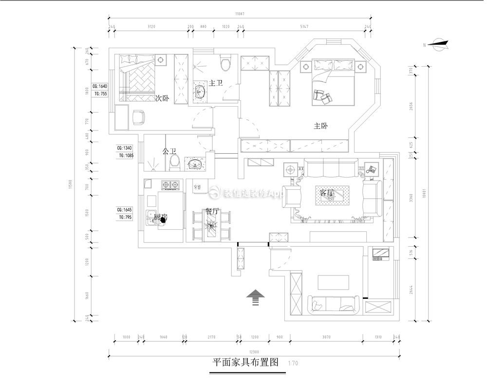 三居136平戶型圖