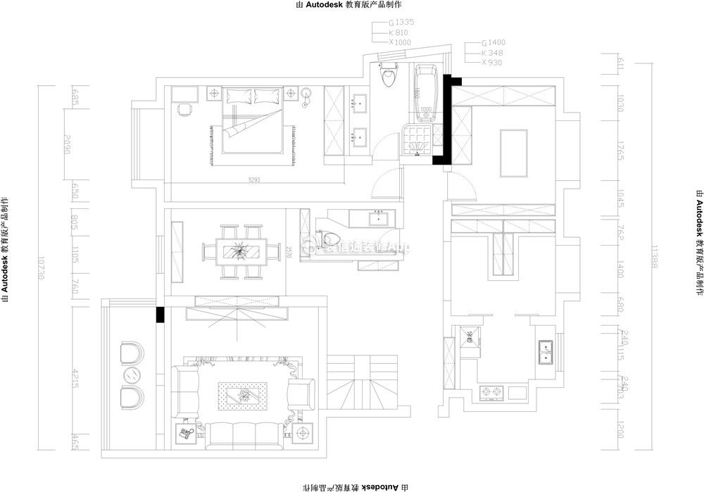 四居225平户型图