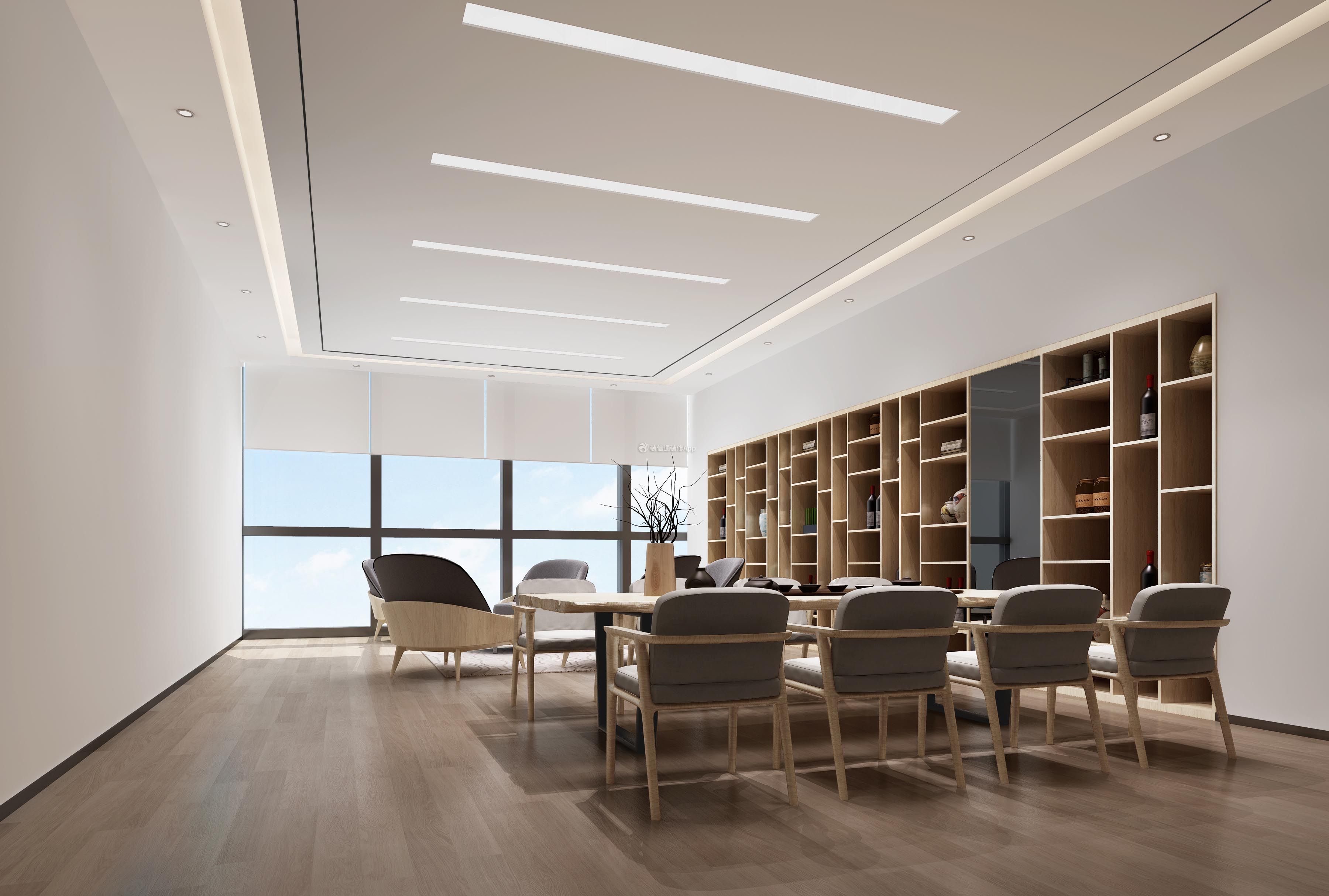 2019现代风格办公楼会议室装修设计效果图赏析