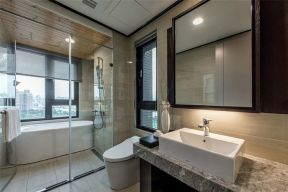 现代风格三居123平浴室装修设计效果图欣赏