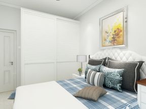 56平米两居室现代简约风格卧室装修设计效果图