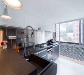 158平米四居室现代简约风格厨房装修设计效果图