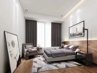 中建悦海和园90平复式现代风格卧室沙发效果图片