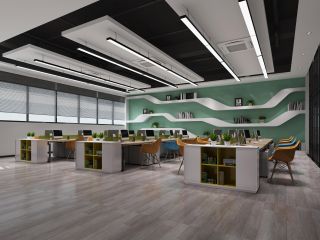 2023现代简约风格办公室工作区装修设计效果图