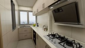 88平米三居室现代简约风格厨房装修设计效果图