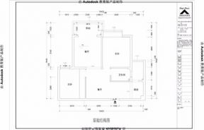 金都雅苑88平米三居现代风格装修平面图