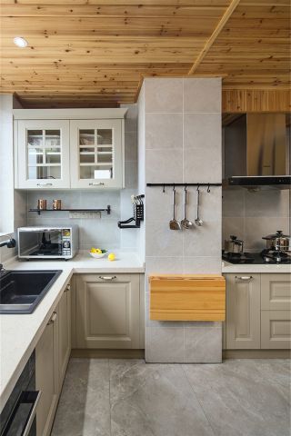 126平米三居室現代簡約風格廚房裝修案例效果圖