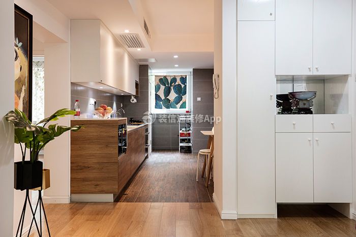 北欧风格120平米两居室厨房橱柜装修效果图欣赏
