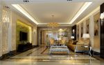 320平大平层欧式风格客厅水晶吊灯图片
