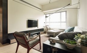 时尚现代简约135平米三居室客厅沙发摆放效果图欣赏