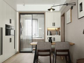 100平米三居室后现代风格餐厅装修设计效果图案例