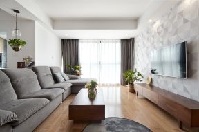 时尚北欧风格133平米三居室客厅沙发设计图片