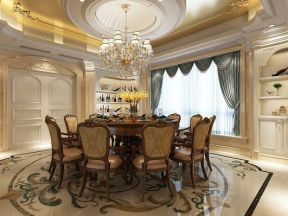 歐式餐廳吊燈圖片 歐式餐廳置物架