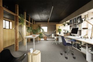 200平米现代风格办公室吊顶装修设计效果图欣赏
