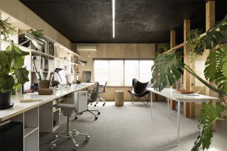 200平米现代风格办公室办公区装修效果图