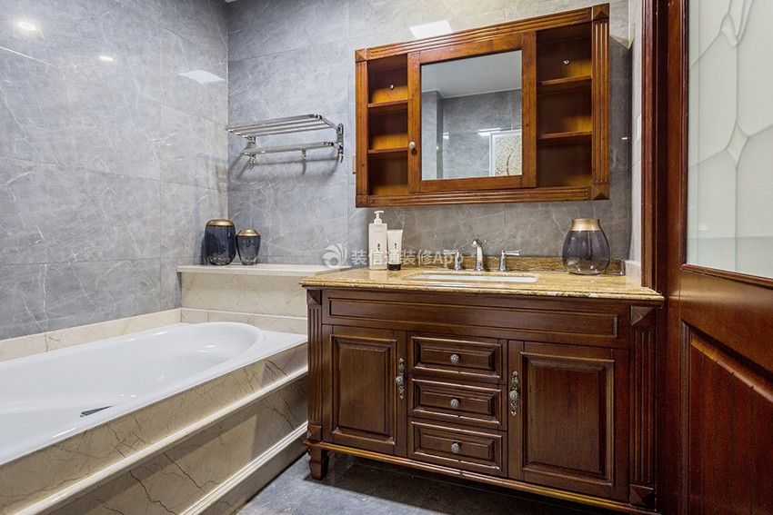 四居160平欧式风格浴室装修效果图