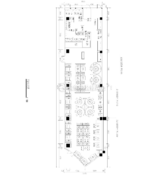 火鍋店385平米現(xiàn)代風(fēng)格裝修戶型圖