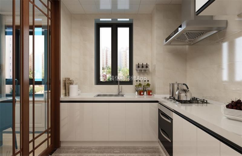 新中式风格180平大平层厨房装修