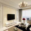 2023现代风格127平客厅电视墙装修设计图片欣赏