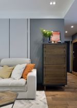 现代简约95平米现代简约三居室客厅五斗柜设计图片