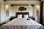 420平美式乡村风复式卧室背景墙装修设计效果图