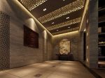 180平米中式风格茶馆走廊吊顶装修图片