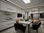 223平米三居室现代简约风格餐厅餐桌装修设计效果图